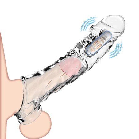 3.6 Inch Clear Reusable Penis Sleeve KVEVU In Pakistan