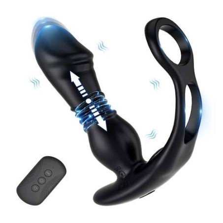 Thrusting Prostate Massager With Dual Rings In Pakistan