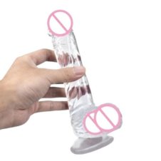 Soft Transparent Realistic Dildo With Suction Cup In Pakistan